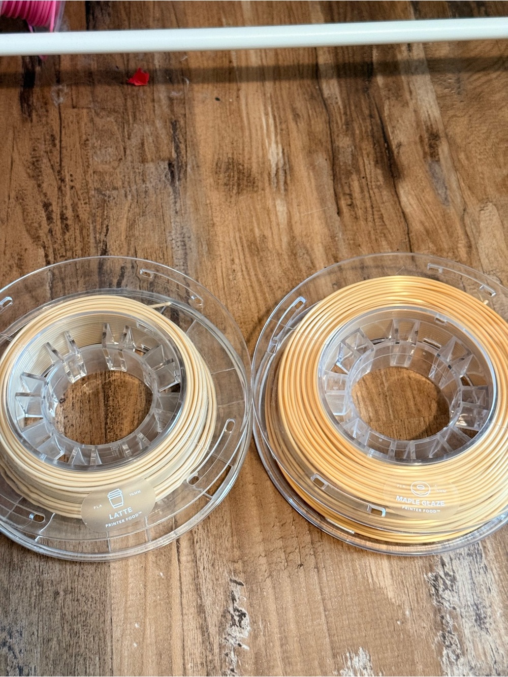 3D Printer Filament Spools in Latte & Maple Glaze